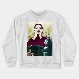 Maria Callas Collage Portrait Crewneck Sweatshirt